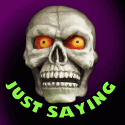 Spooky Scary Skeleton Just Saying GIF