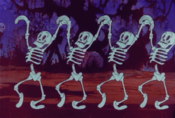 Spooky Scary Skeletons Dance GIF