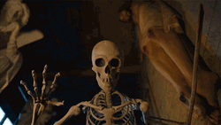 Spooky Scary Skeletons With Scythe GIF