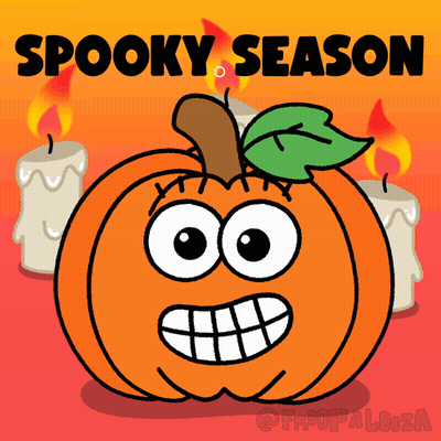 Spooky Season Cartoon Pumpkin GIF