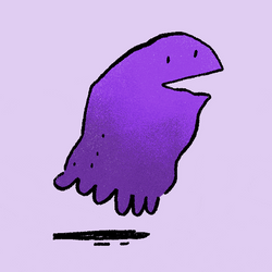 Spooky Season Purple Creepy Ghost GIF