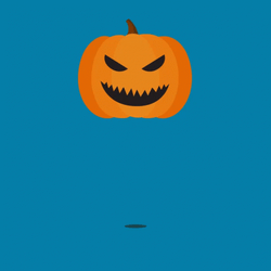 Spooky Tuesday Bouncing Pumpkin GIF