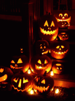 Spooky Tuesday Pumpkin Candles GIF