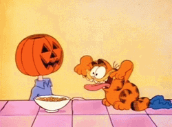 Spooky Tuesday Pumpkin Funny Garfield GIF