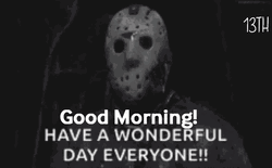 Spooky Wednesday Mask Man GIF
