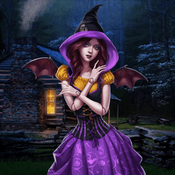 Spooky Wednesday Witch GIF