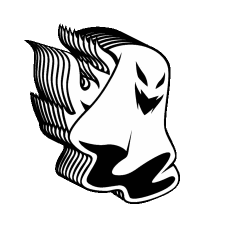 Spookybro Ghost Flying Ghost Sticker