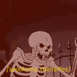 Spookying Intensifies Spooky Skeleton GIF