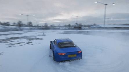Sports Car Forza Horizon 4 Blue Alpine A110 GIF