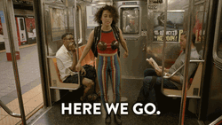Sports Fan Dancing In Train And Here We Go GIF