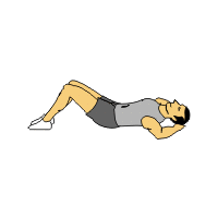 Sports Man Doing Crunches Exercise GIF