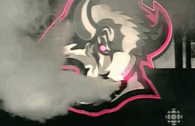 Sports Team Logo With Smoke GIF