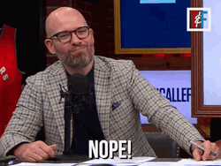 Sportscaster Tim Micallef Nope Shaking My Head  GIF