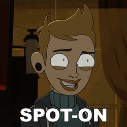 Spot On Pleased Animated Lady GIF