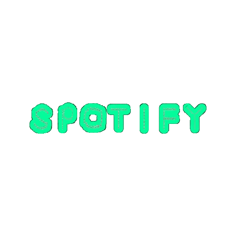 Spotify Logo Green Text Sticker