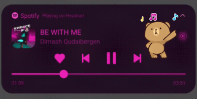 Spotify Playing On Headset Be With Me Dimash Qudabergen GIF