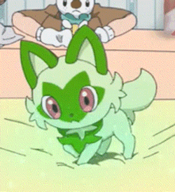 Sprigatito Pokemon Horizons GIF