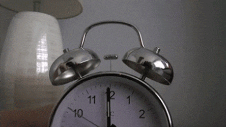 Spring Bed Connected Alarm Clock GIF