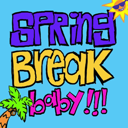 Spring Break Baby Colorful Mobile Art GIF