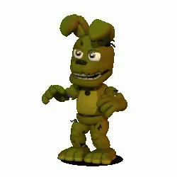 Springtrap Cartoon Moving Pixel Art GIF