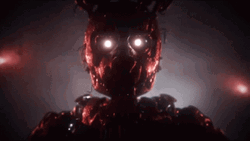 Springtrap Lurking In Dark Laser Eyes GIF