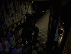 Springtrap Lurking In Dark Night GIF