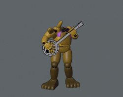 Springtrap Playing Guitar Animation GIF