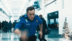 Sprinting Actor Taron Egerton  GIF
