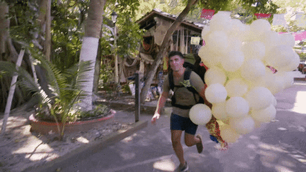Sprinting Challenge The Amazing Race Balloons GIF