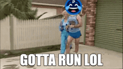 Sprinting Gotta Run Lol Face Swap GIF
