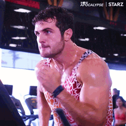 Sprinting Gym Rat Apocalypse Starz GIF