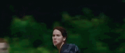 Sprinting Jennifer Lawrence Hunger Games GIF