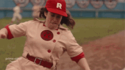 Sprinting Rosie O'Donnel League Of Their Own GIF