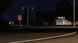 Sprinting White Police Car GIF