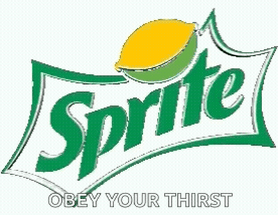 Sprite Logo With Lemon And Obey Your Thirst GIF