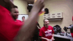 Spurs Becky Hammon Doused With Water GIF