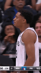 Spurs Keldon Johnson Showing Muscles GIF