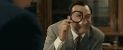 Spying Using Magnifying Glass  GIF