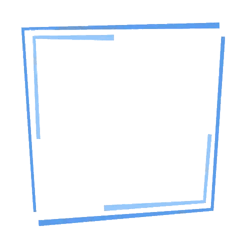 Square Blue Sticker