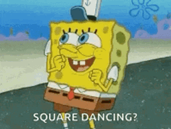 Square Dancing Spongebob Swaying GIF