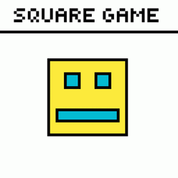 Square Game Bouncing Robot Face