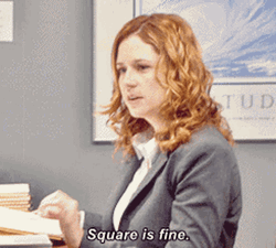 Square Is Fine The Office Pam GIF