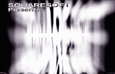 Squaresoft Presents A Black And White Image GIF