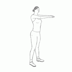 Squat Exercise Heart Fart GIF