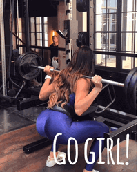 Squat Gym Go Girl GIF