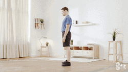 Squat Workout Fitness Exercise GIF