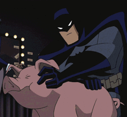Squeal Like A Pig Batman GIF
