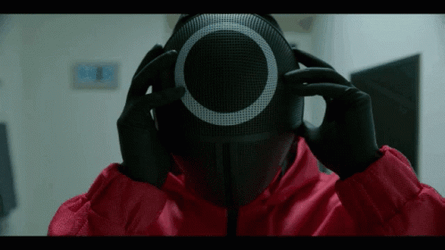 Squid Games Soldier Fixing Up GIF