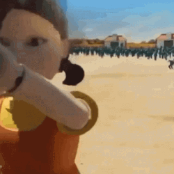 Squid Games Young-Hee In Action GIF