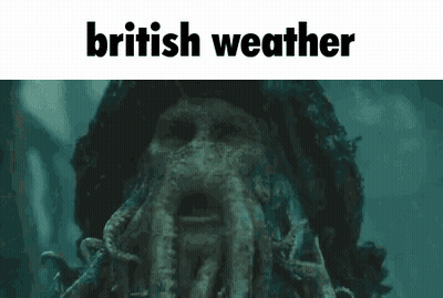 Squid Saying British Weather GIF